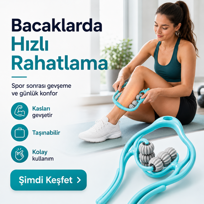 Profesyonel Kas Gevşetici Rahatlatıcı 6 tekerli Masaj Aleti