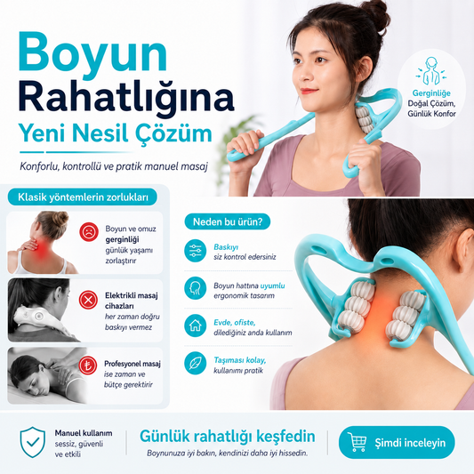 Profesyonel Kas Gevşetici Rahatlatıcı 6 tekerli Masaj Aleti