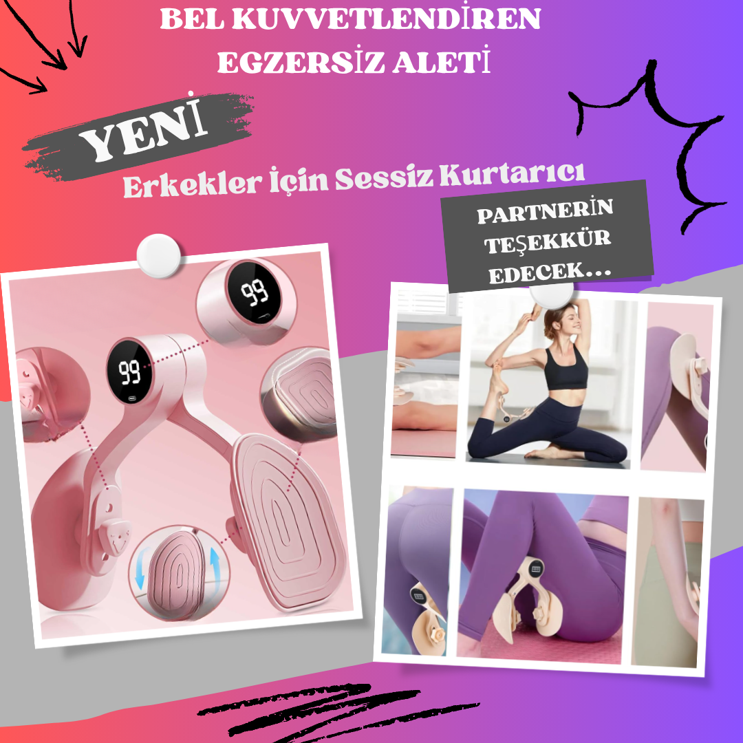 Fleksafit-Sayaçlı Ayarlanabilir İç Bacak Egzersiz Aleti