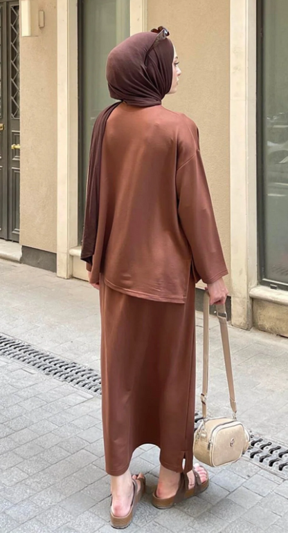 ArsenaBeauty  Kristal Etekli Takım Antrasit