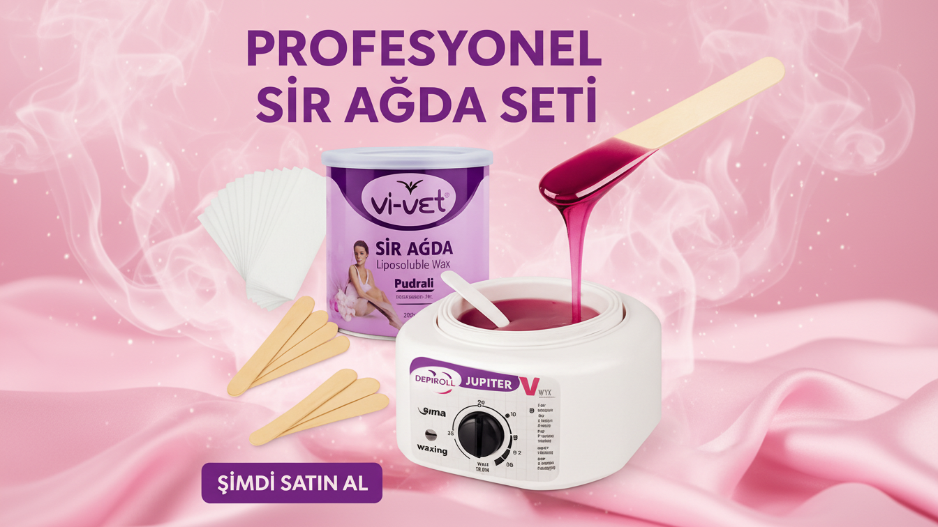 Sir Ağda Seti(Isıtıcı Makine + Ağda Konserve + Yağlı Temizleme Bezi + Spatula